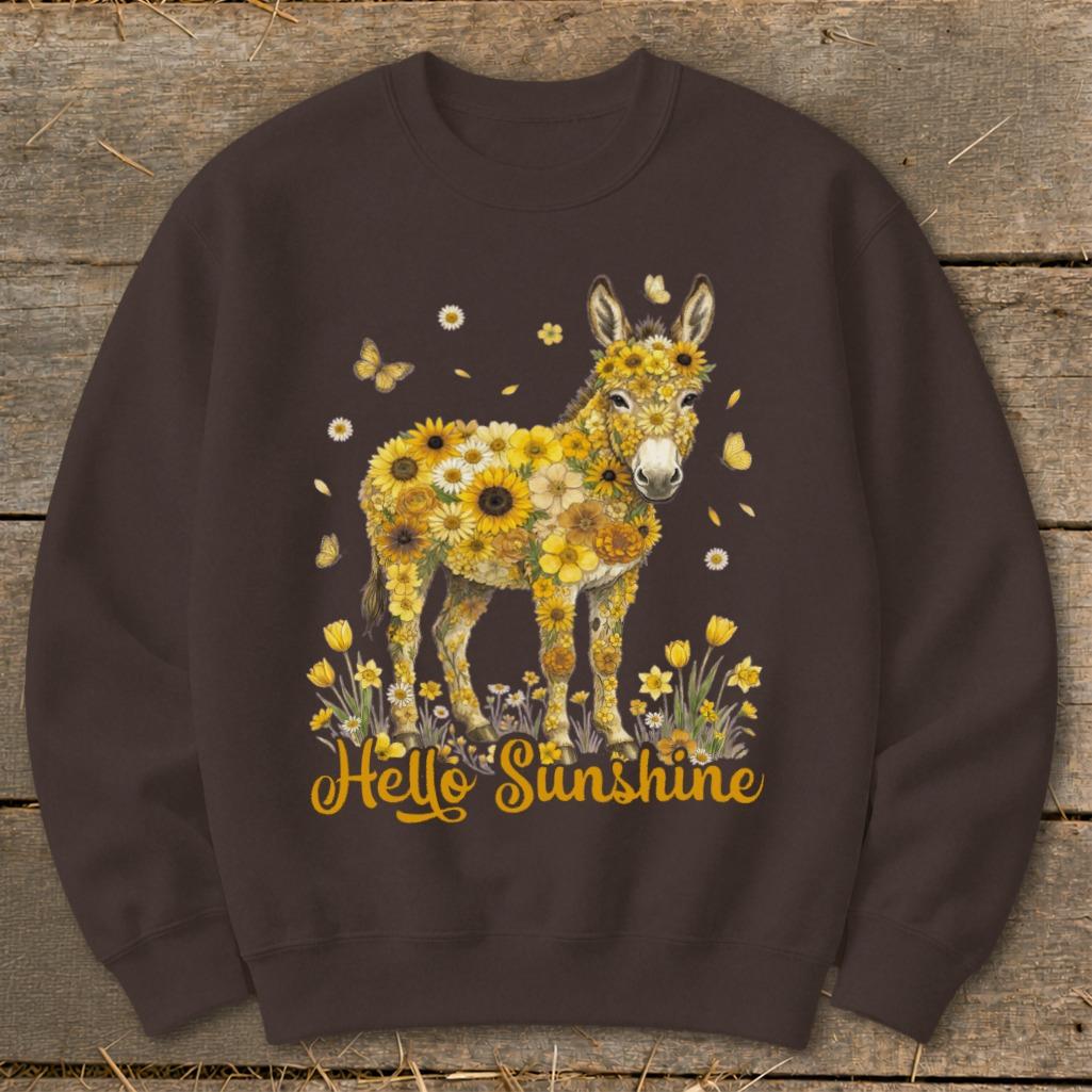 Hello Sunshine Donkey Sweatshirt