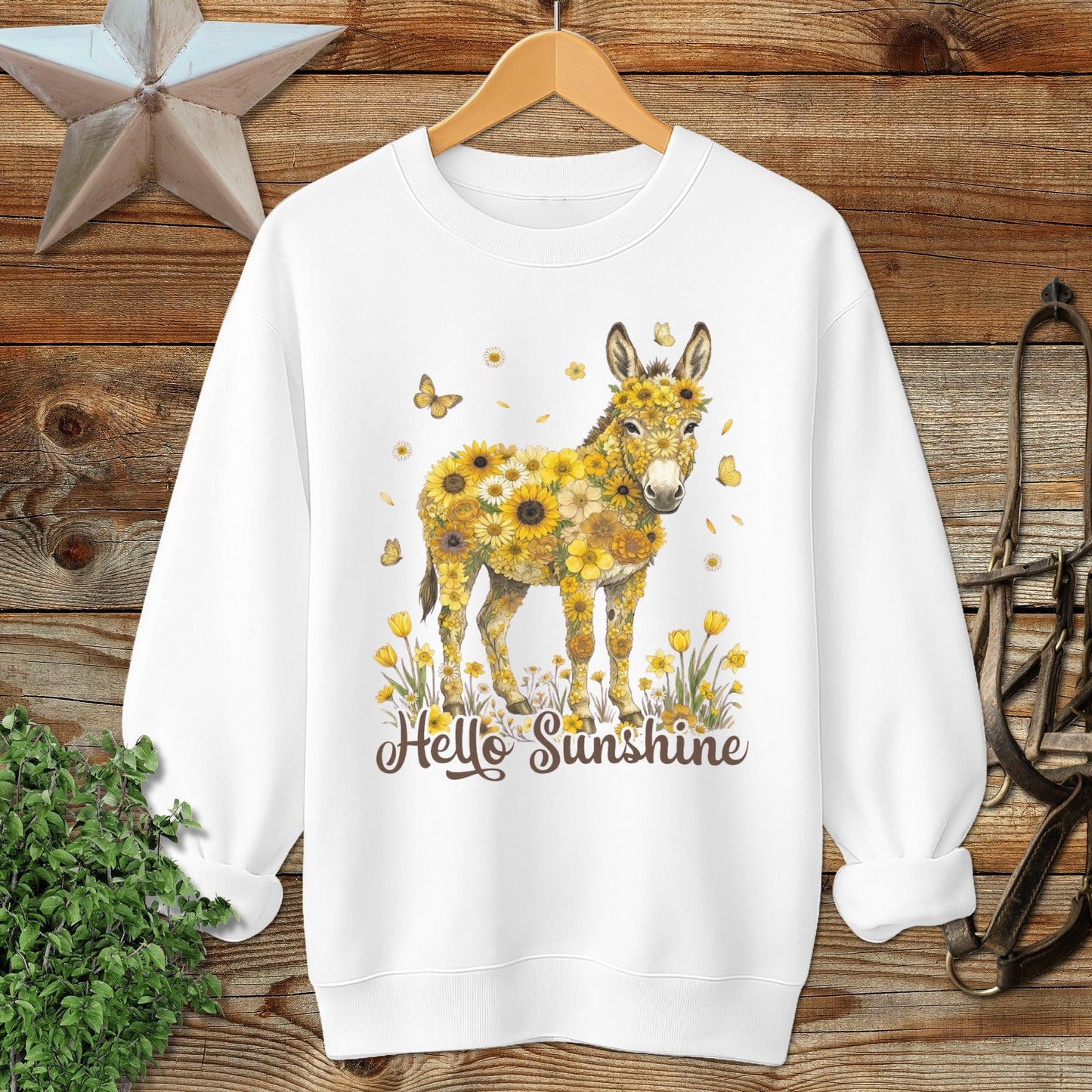 Hello Sunshine Donkey Sweatshirt