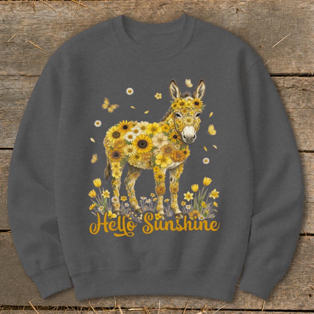 Hello Sunshine Donkey Sweatshirt