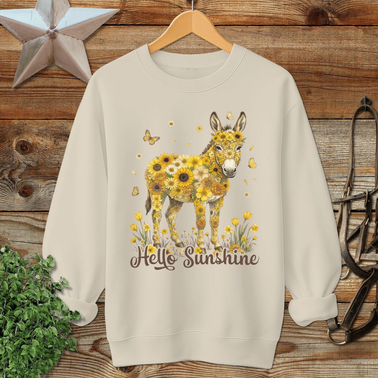 Hello Sunshine Donkey Sweatshirt