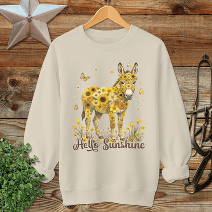 Hello Sunshine Donkey Sweatshirt