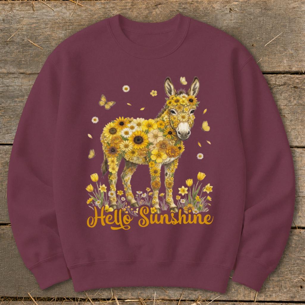 Hello Sunshine Donkey Sweatshirt
