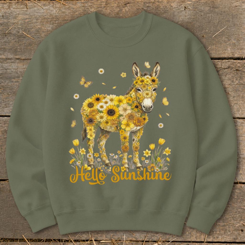 Hello Sunshine Donkey Sweatshirt