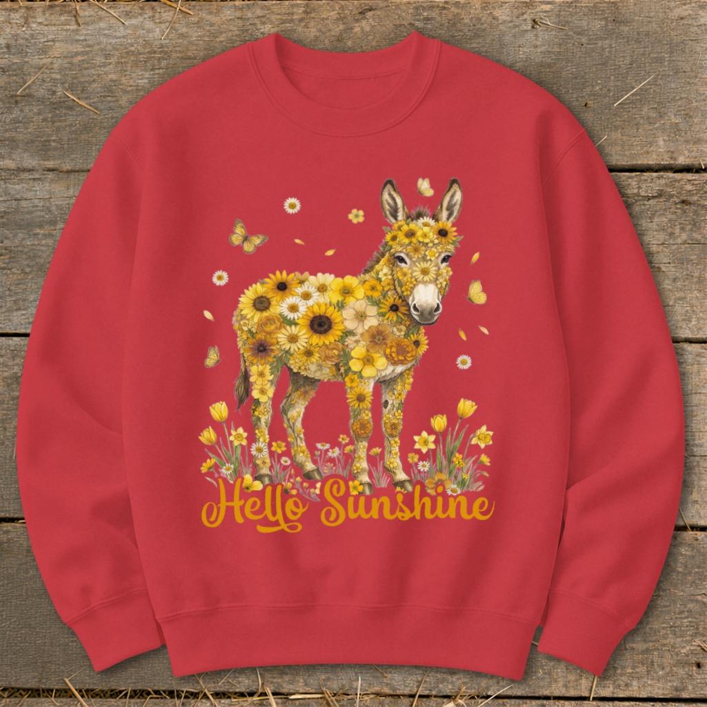 Hello Sunshine Donkey Sweatshirt