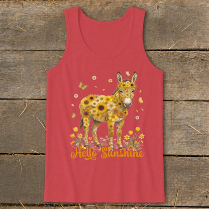 Hello Sunshine Donkey Tank Top