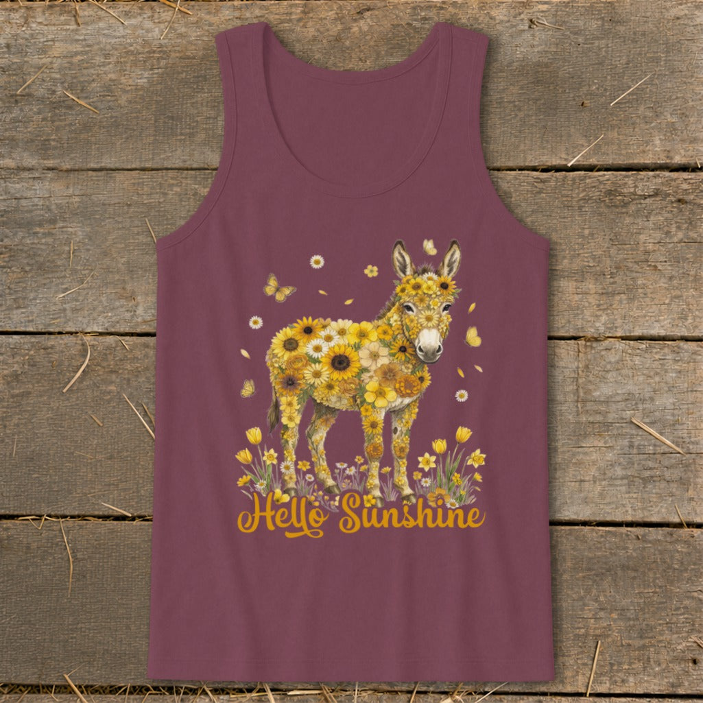 Hello Sunshine Donkey Tank Top