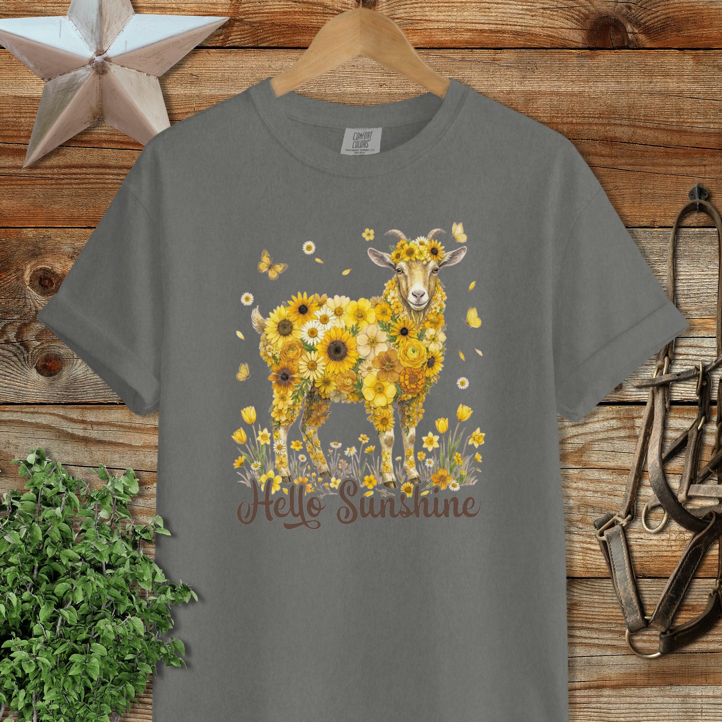 Hello Sunshine Goat Signature Tee