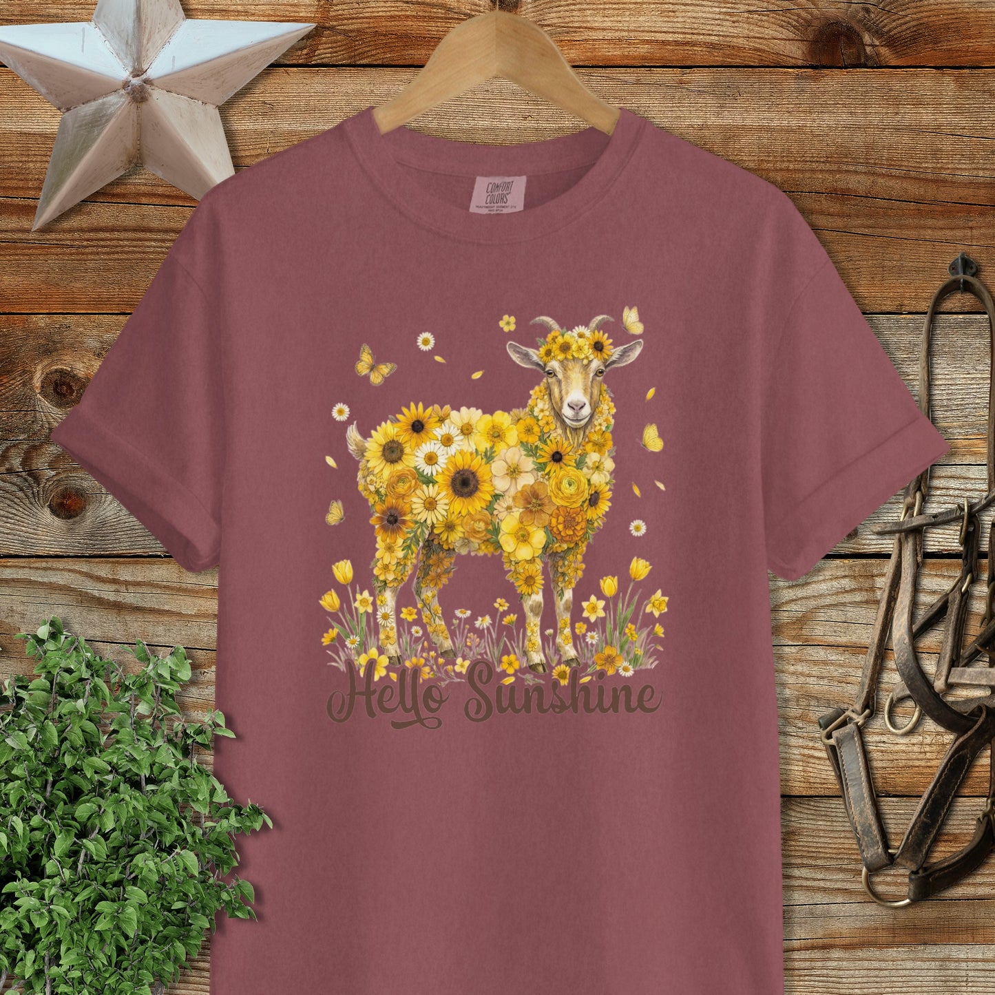 Hello Sunshine Goat Signature Tee