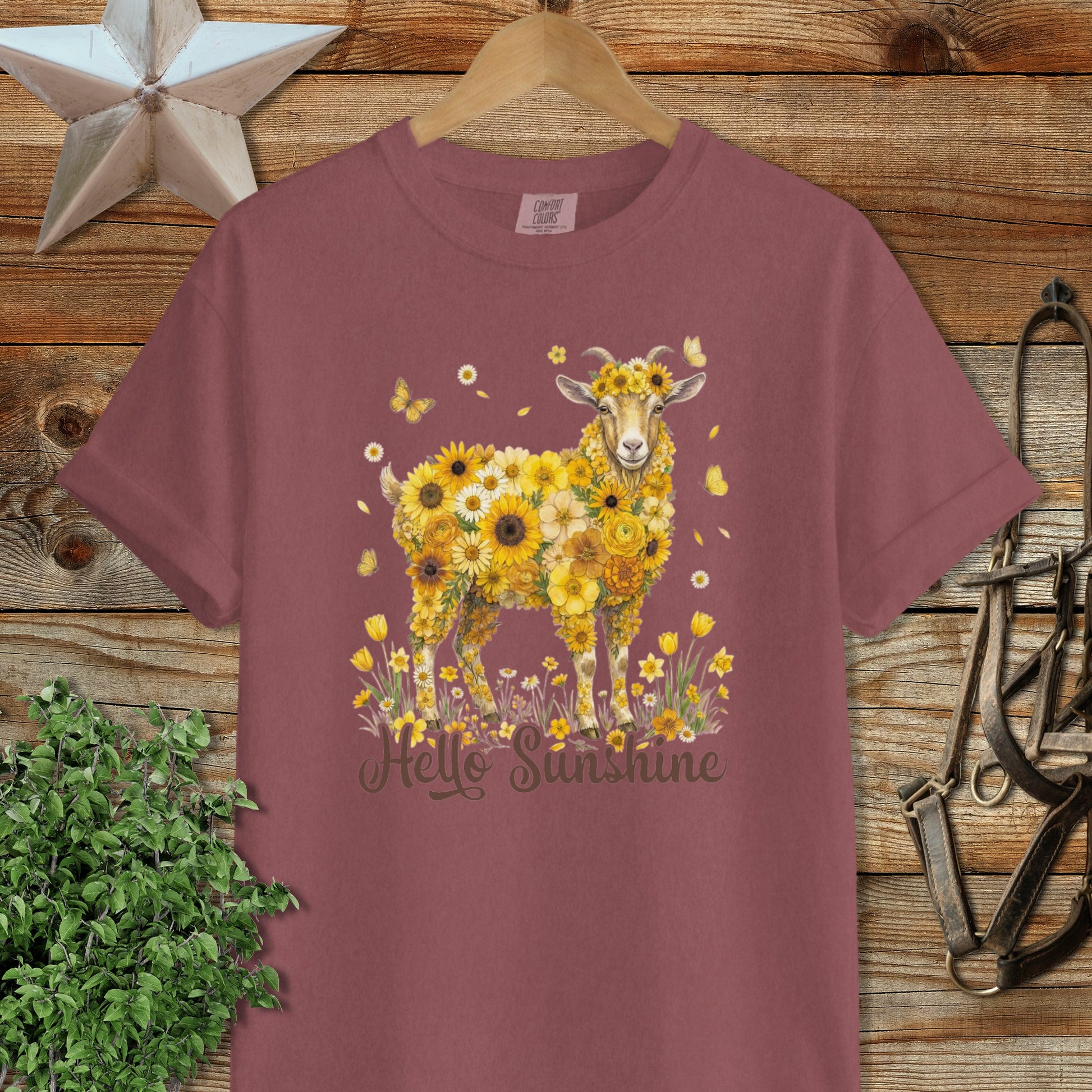 Hello Sunshine Goat Signature Tee