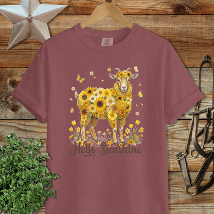 Hello Sunshine Goat Signature Tee
