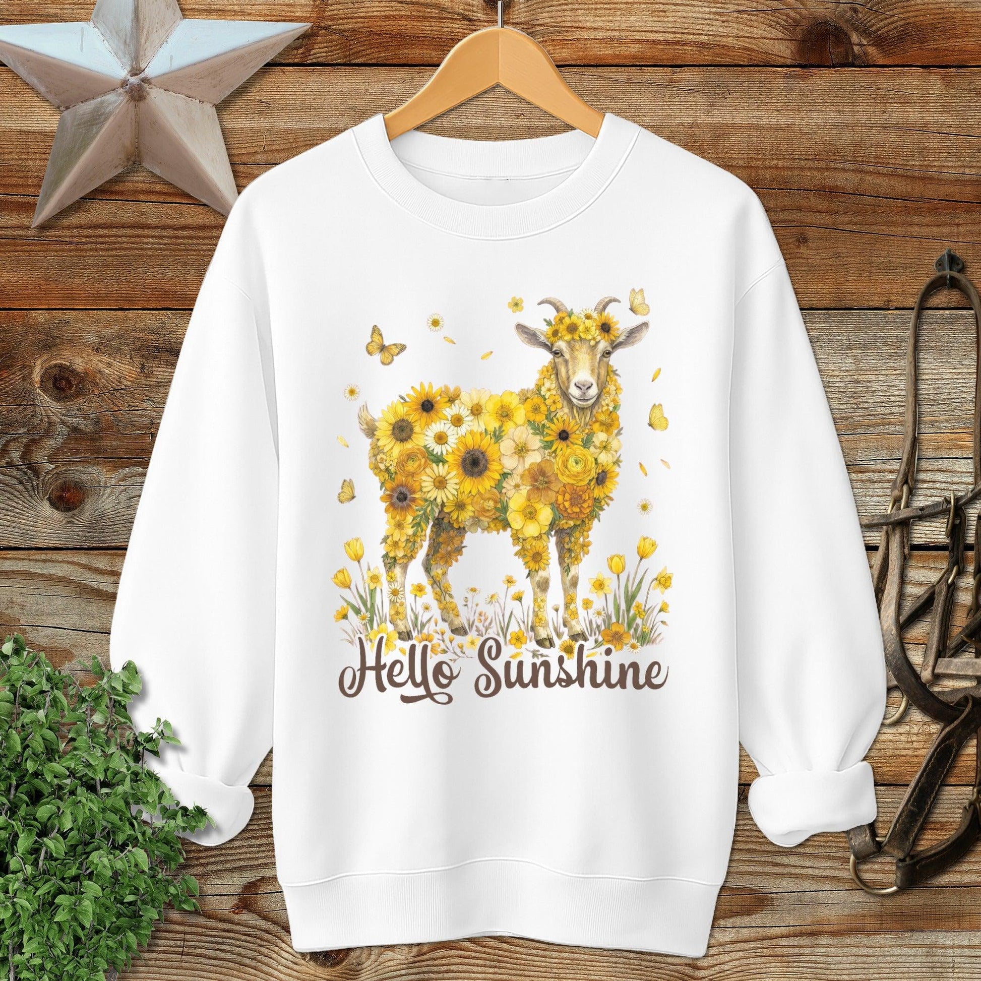 Hello Sunshine Goat Sweatshirt