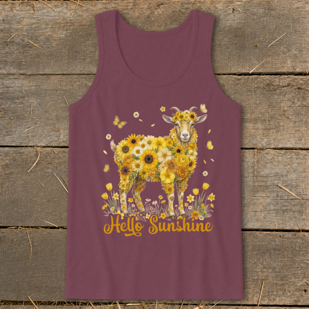 Hello Sunshine Goat Tank Top