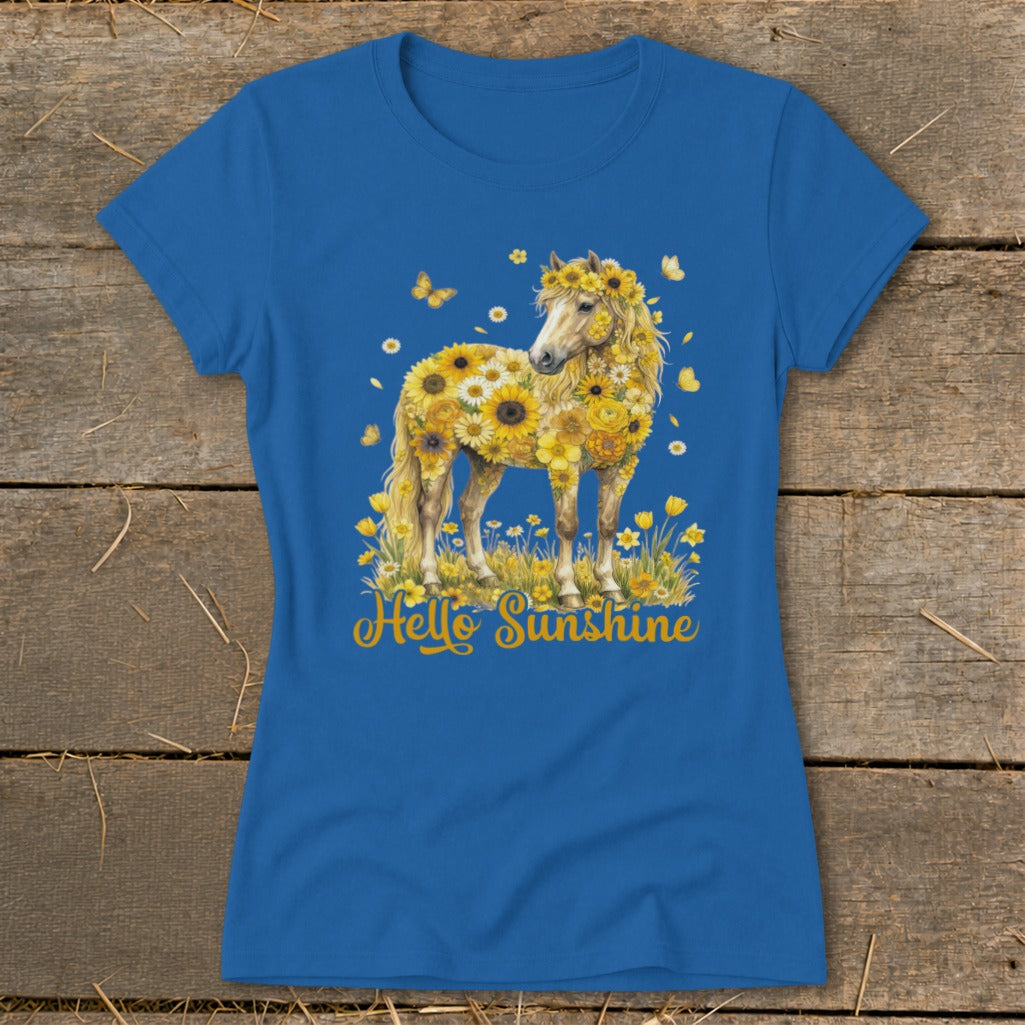 Hello Sunshine Horse Ladies Tee