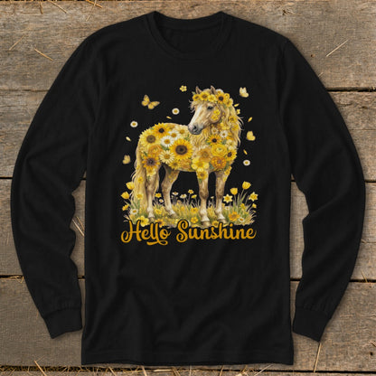 Hello Sunshine Horse Long Sleeve Tee