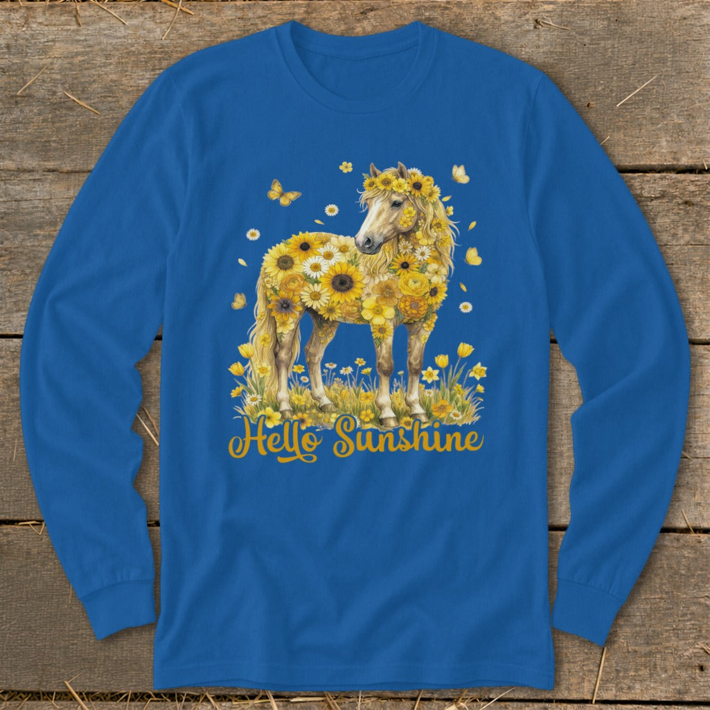 Hello Sunshine Horse Long Sleeve Tee