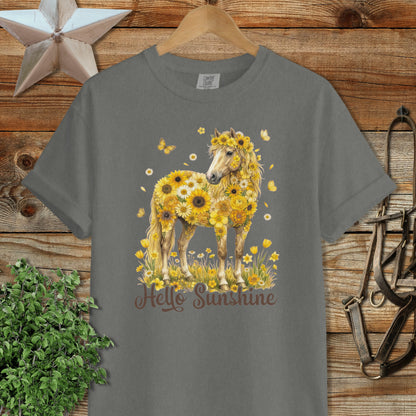 Hello Sunshine Horse Signature Tee