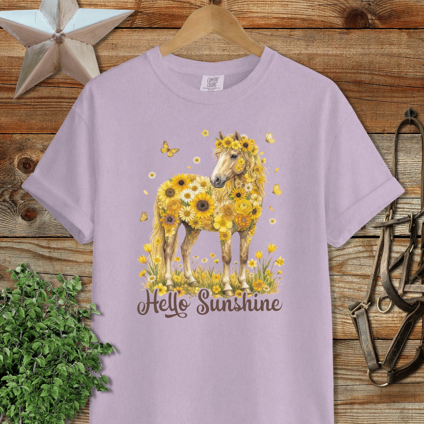 Hello Sunshine Horse Signature Tee