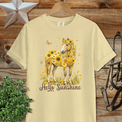 Hello Sunshine Horse Signature Tee
