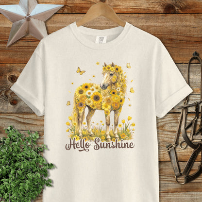 Hello Sunshine Horse Signature Tee