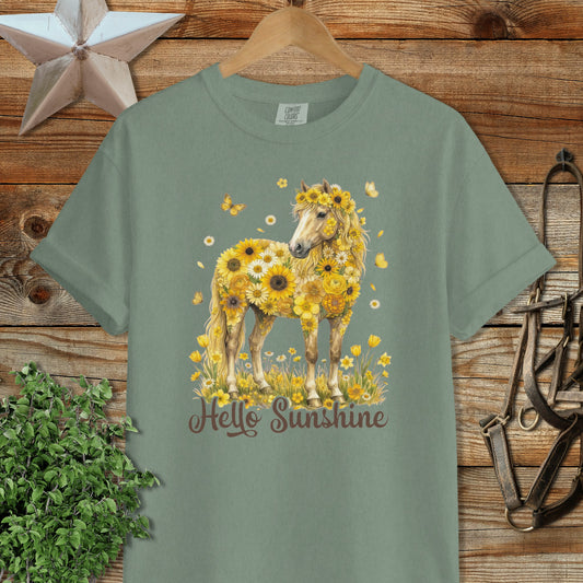 Hello Sunshine Horse Signature Tee