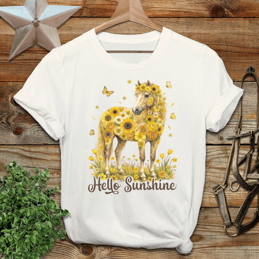 Hello Sunshine Horse Softstyle Tee