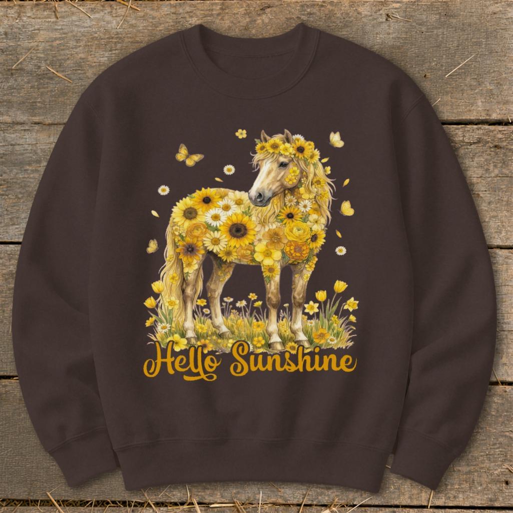 Hello Sunshine Horse Sweatshirt