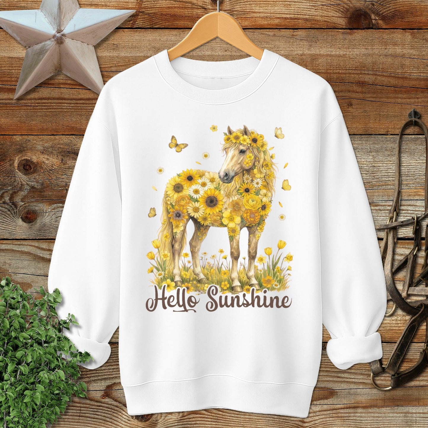 Hello Sunshine Horse Sweatshirt