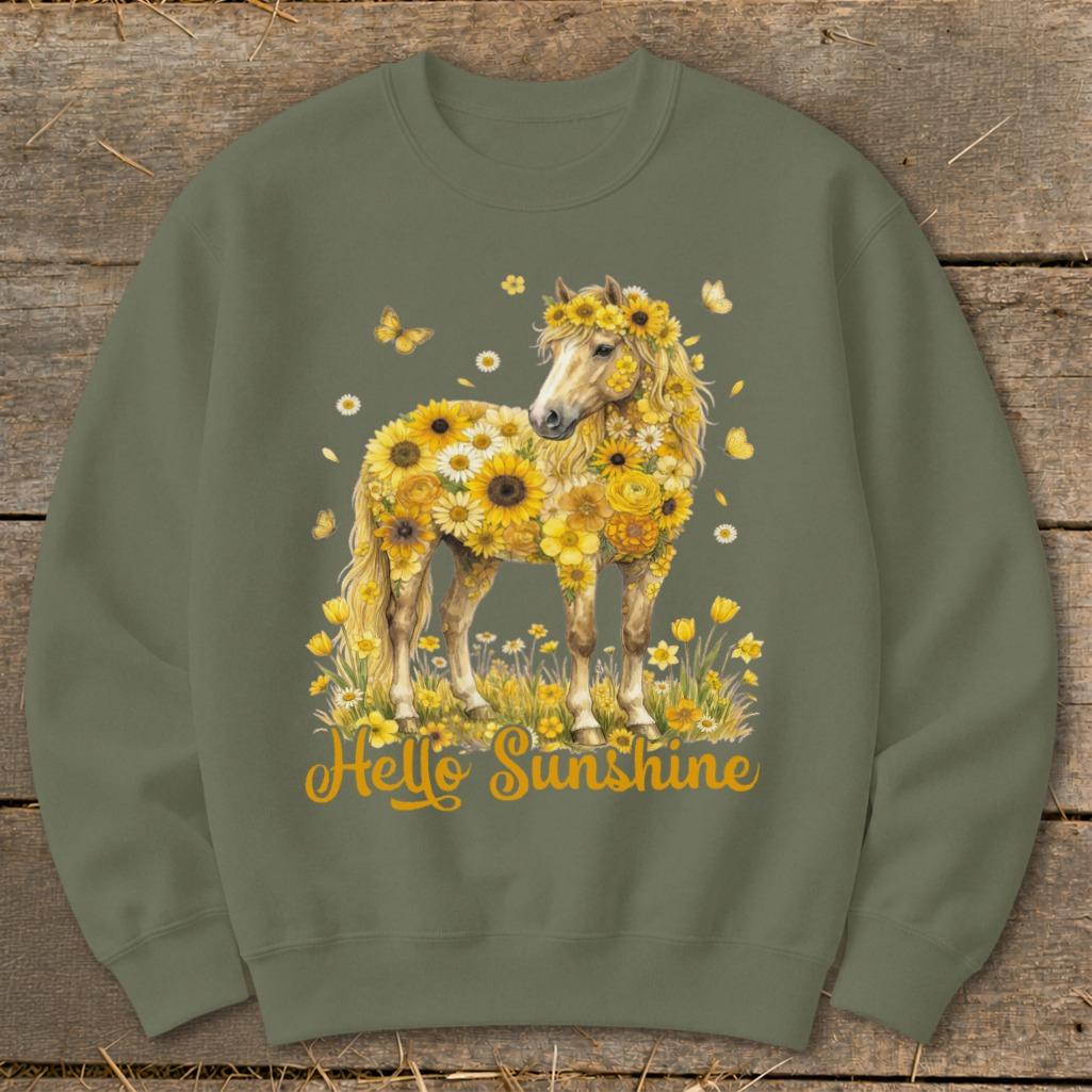 Hello Sunshine Horse Sweatshirt