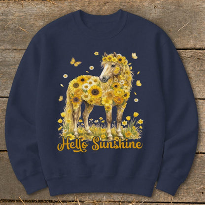 Hello Sunshine Horse Sweatshirt
