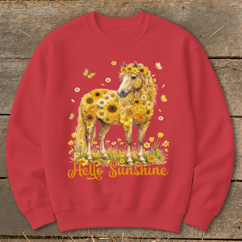 Hello Sunshine Horse Sweatshirt