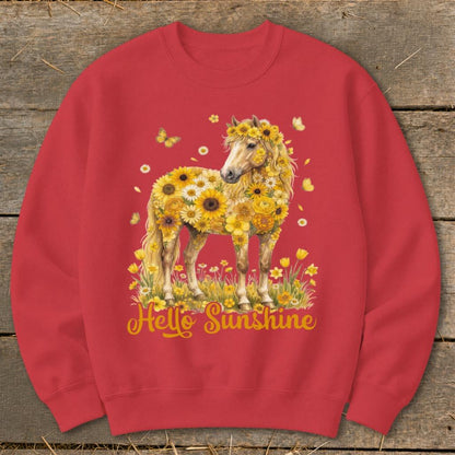 Hello Sunshine Horse Sweatshirt