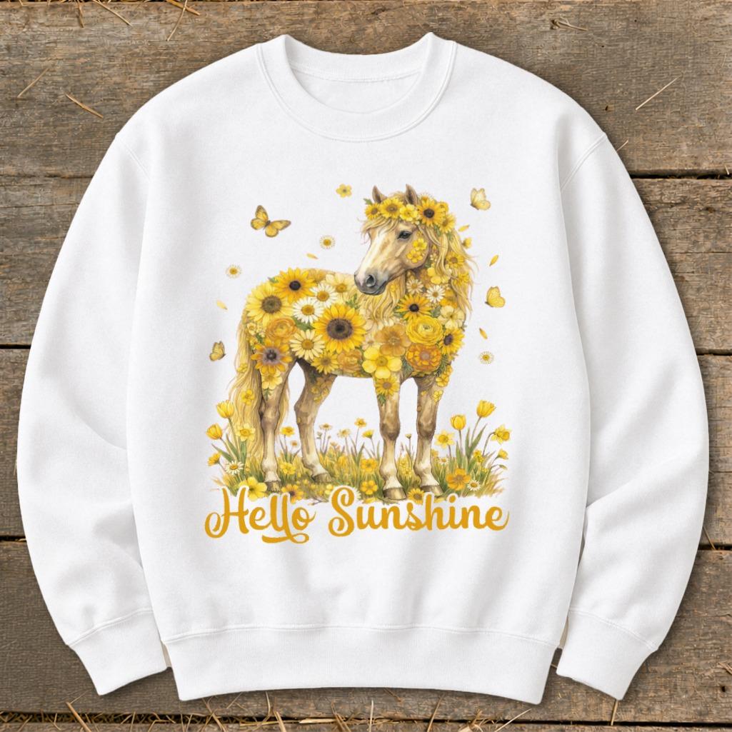 Hello Sunshine Horse Sweatshirt