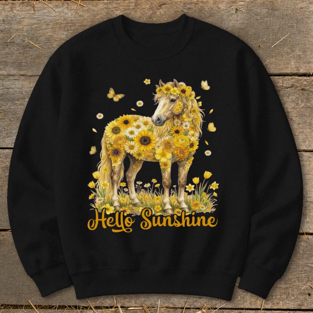 Hello Sunshine Horse Sweatshirt
