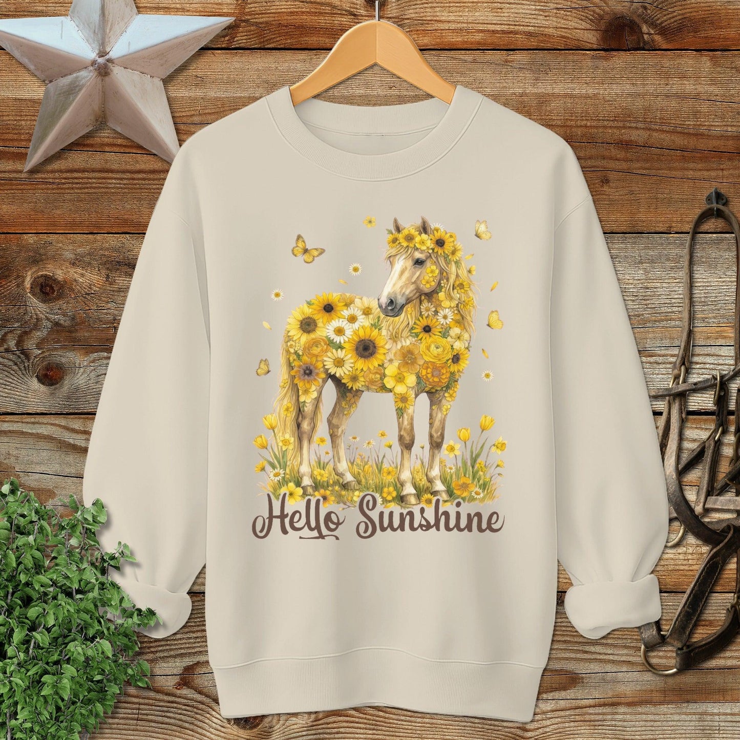 Hello Sunshine Horse Sweatshirt