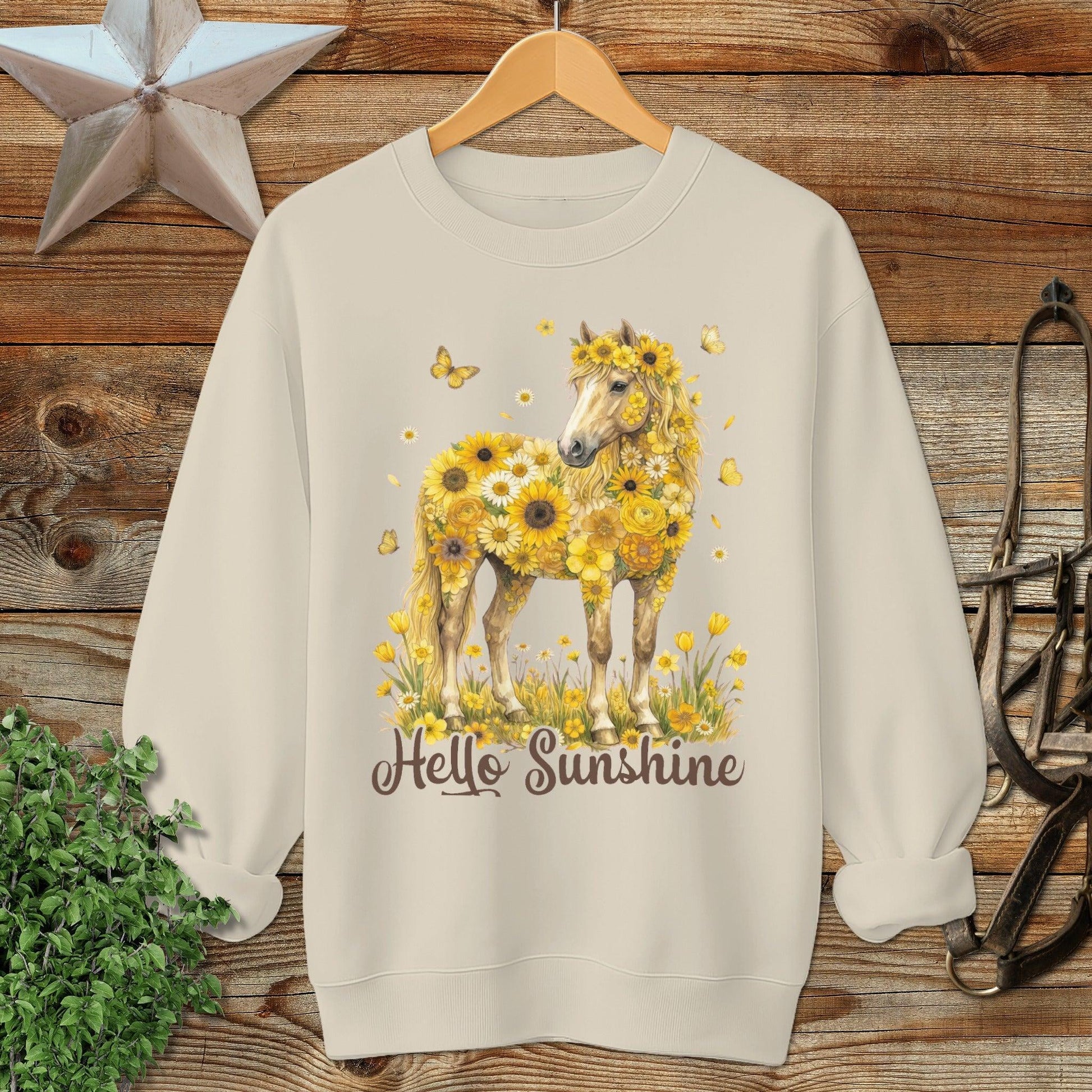 Hello Sunshine Horse Sweatshirt
