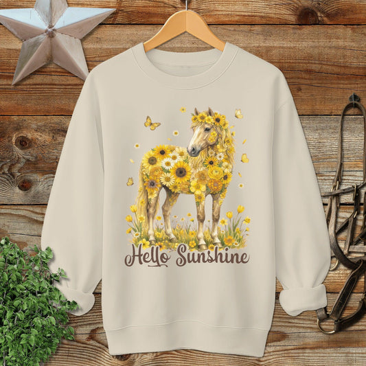 Hello Sunshine Horse Sweatshirt