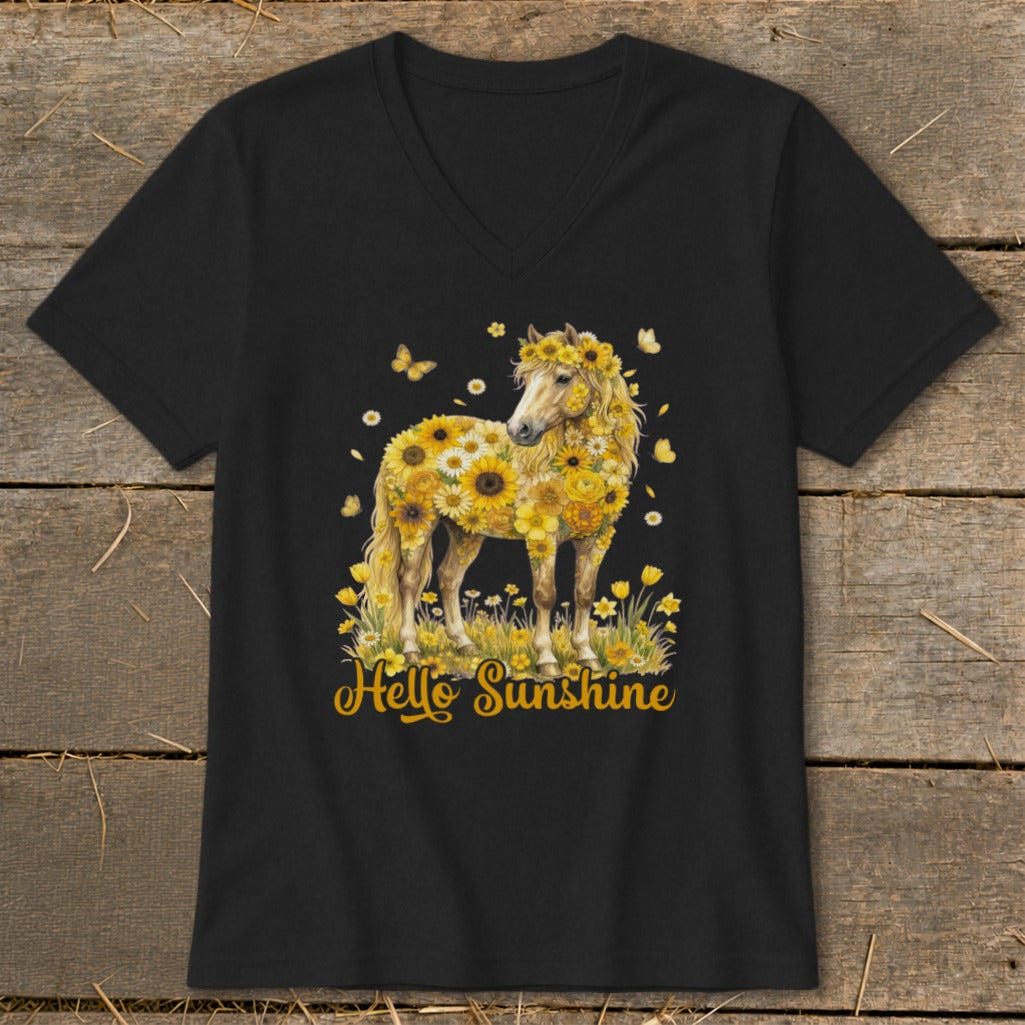 Hello Sunshine Horse V-neck