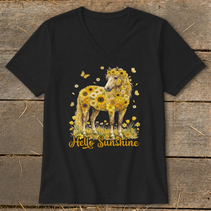 Hello Sunshine Horse V-neck