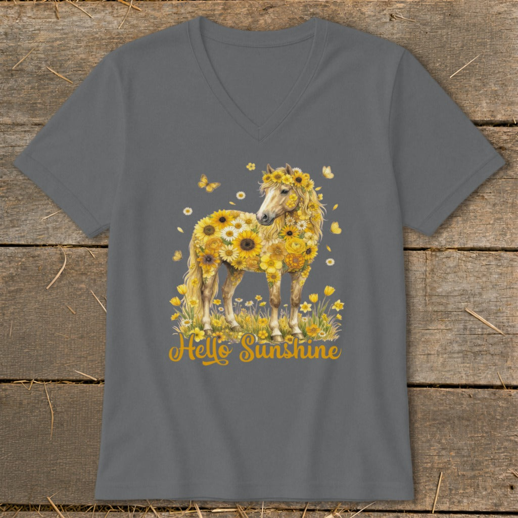 Hello Sunshine Horse V-neck