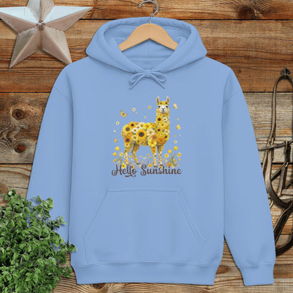 Hello Sunshine Llama Hoodie