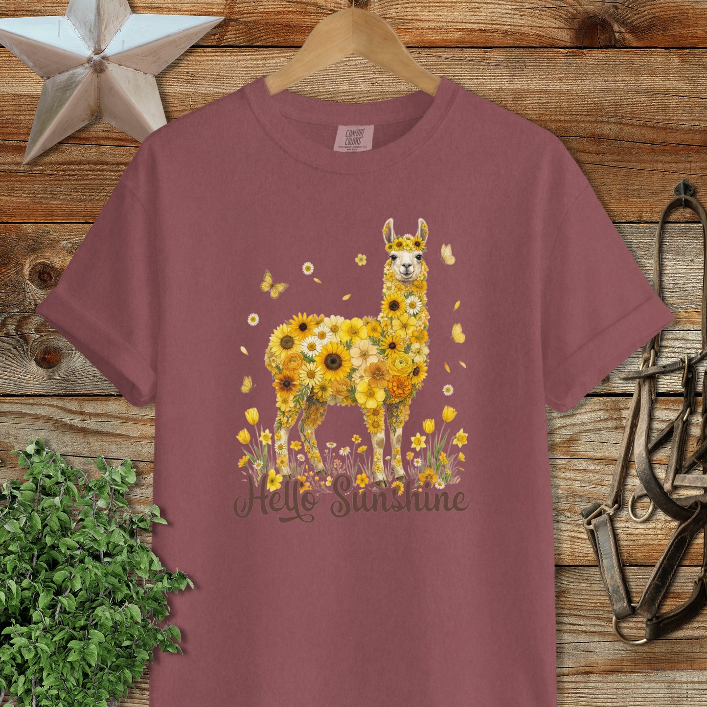 Hello Sunshine Llama Signature Tee