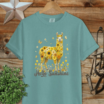 Hello Sunshine Llama Signature Tee