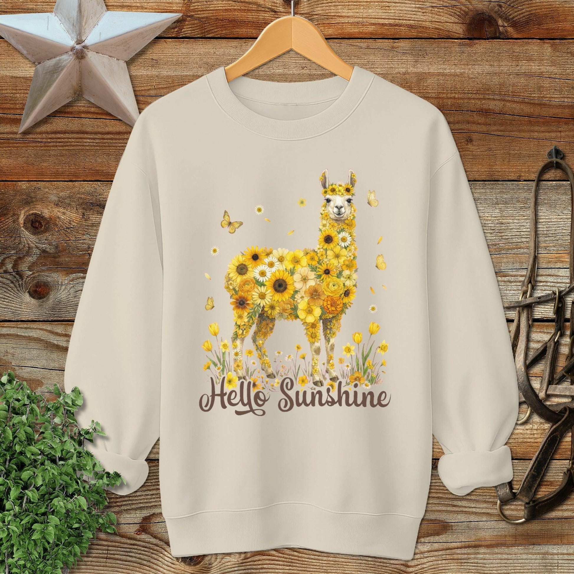 Hello Sunshine Llama Sweatshirt