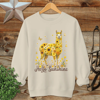 Hello Sunshine Llama Sweatshirt