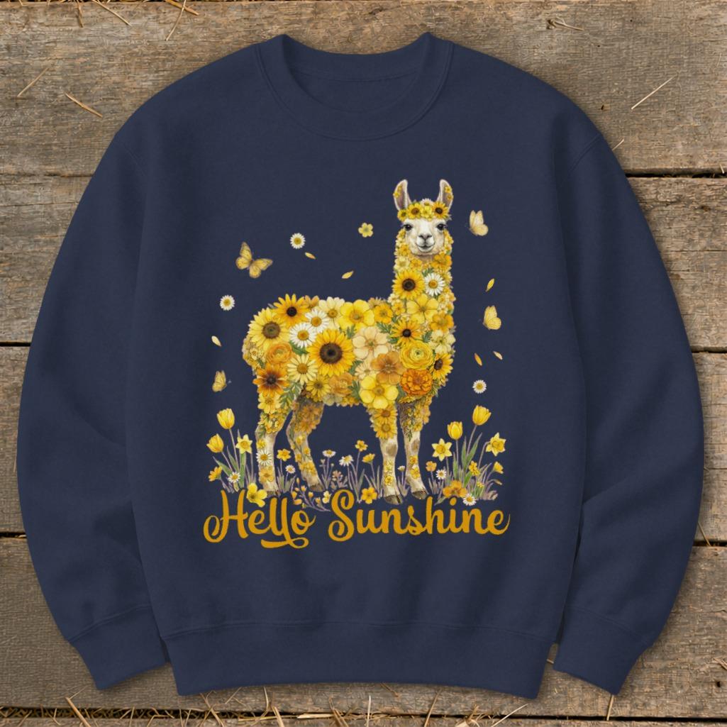 Hello Sunshine Llama Sweatshirt