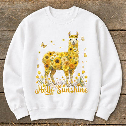 Hello Sunshine Llama Sweatshirt
