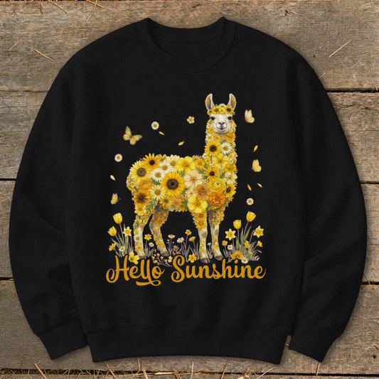 Hello Sunshine Llama Sweatshirt