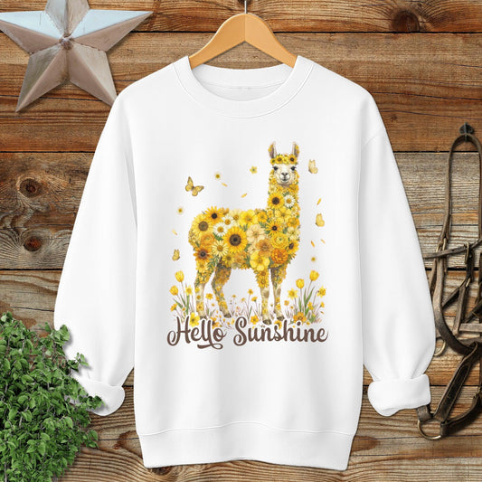 Hello Sunshine Llama Sweatshirt
