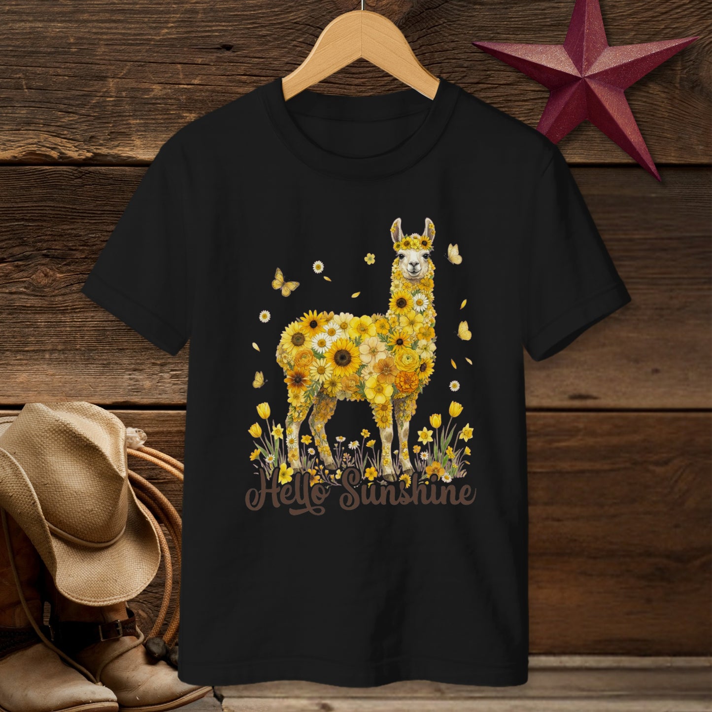 Hello Sunshine Llama T-shirt (Youth)