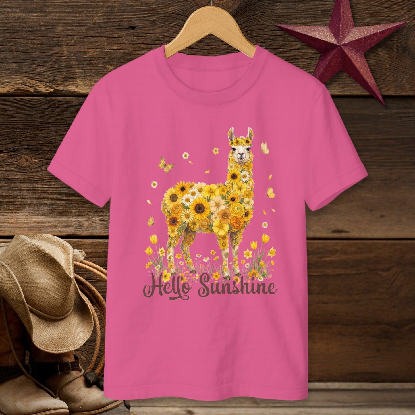 Hello Sunshine Llama T-shirt (Youth)